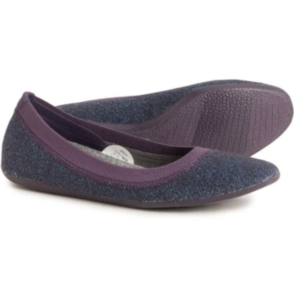 Allbirds Wool Breezers Navy Purple Marl Ballet Flats Womens 7.5 WB1W7.5